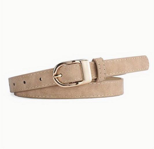 Fashionable Versatile D-shaped Alloy Buckle Women's Belt Paired With Jeans, Suits, And Dresses To Decorate The Waist Belts