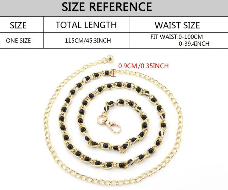 Waist Chain Women's Decorative Belt Skirt Dress Thin Belt